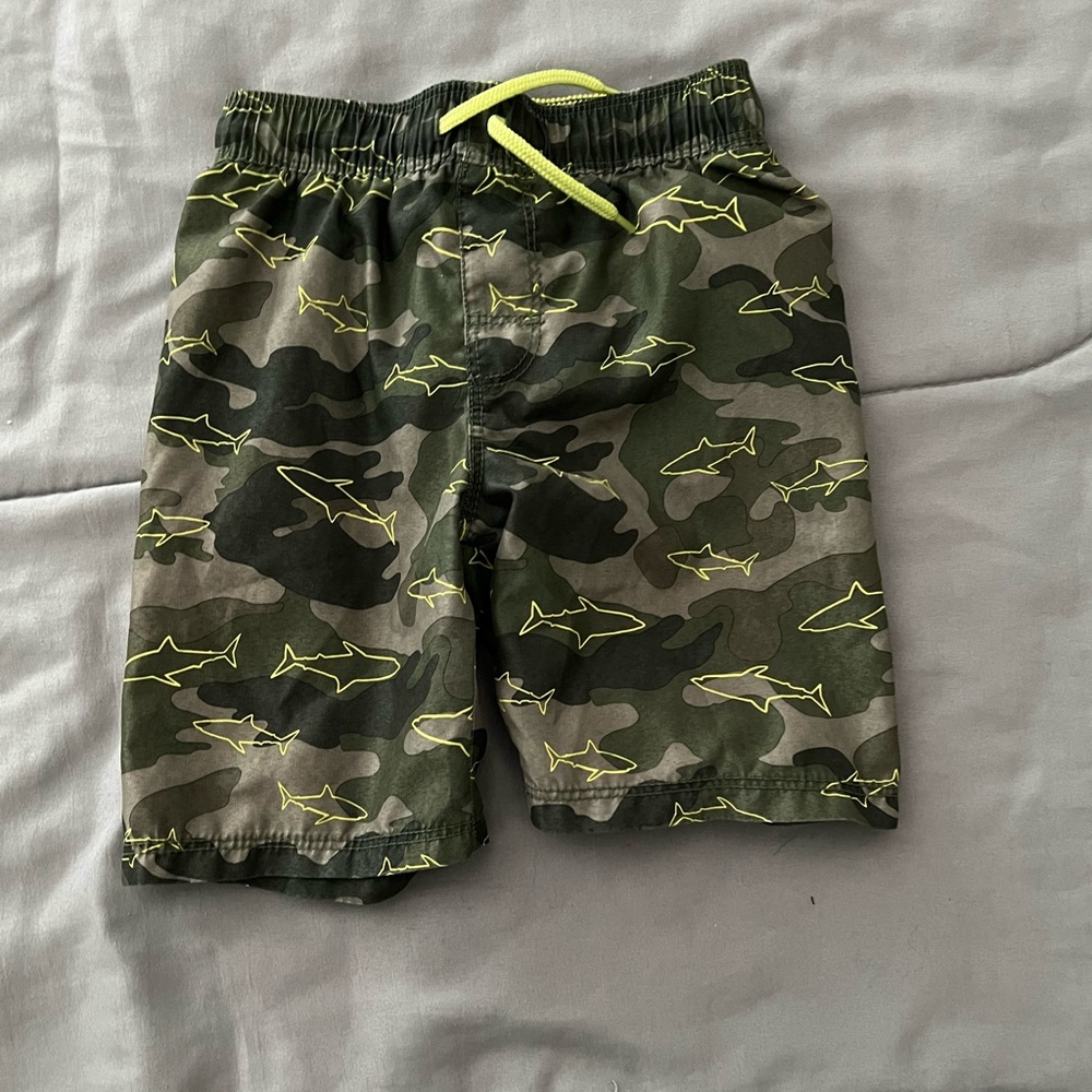 Shark swim trunks